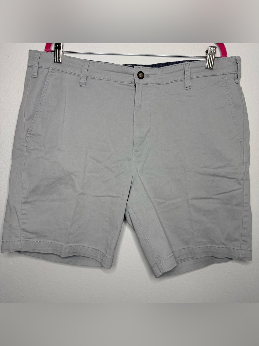 Nautica Men's Gray Classic Fit Flex 8” Shorts 38